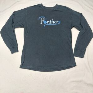 MOUNT OLIVE PANTHERS GILDAN WOMEN'S BLACK LONG SLEEVE CREW NECK T-SHIRT SIZE L